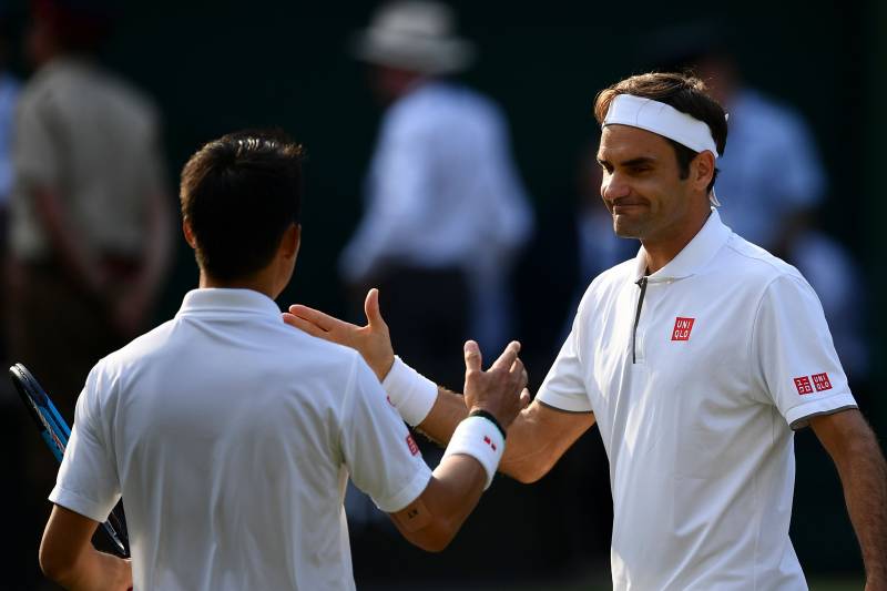 Kết quả Nishikori vs Federer, tỷ số Nishikori vs Federer, video Nishikori vs Federer, Nishikori, Federer, Wimbledon, tứ kết wimbledon