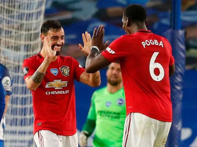 Brighton 0-3 MU, Kết quả Brighton vs MU, Ngoại hạng Anh, MU, Pogba, Bruno Fernandes