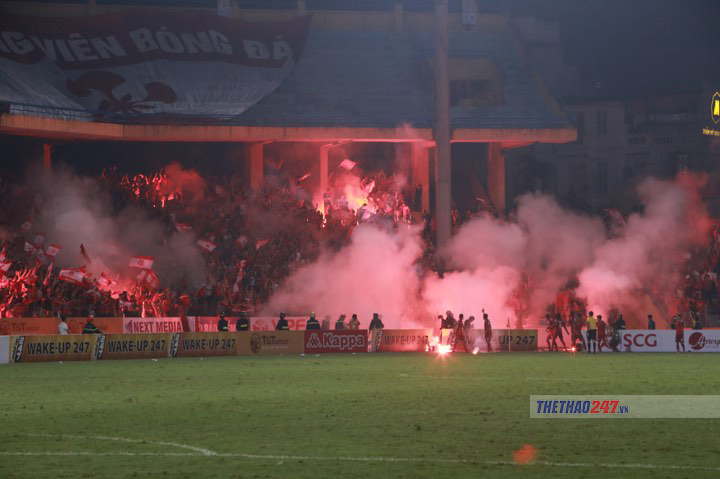 pháo sáng, vleague, ha noi, hai phong, an phat phao sang