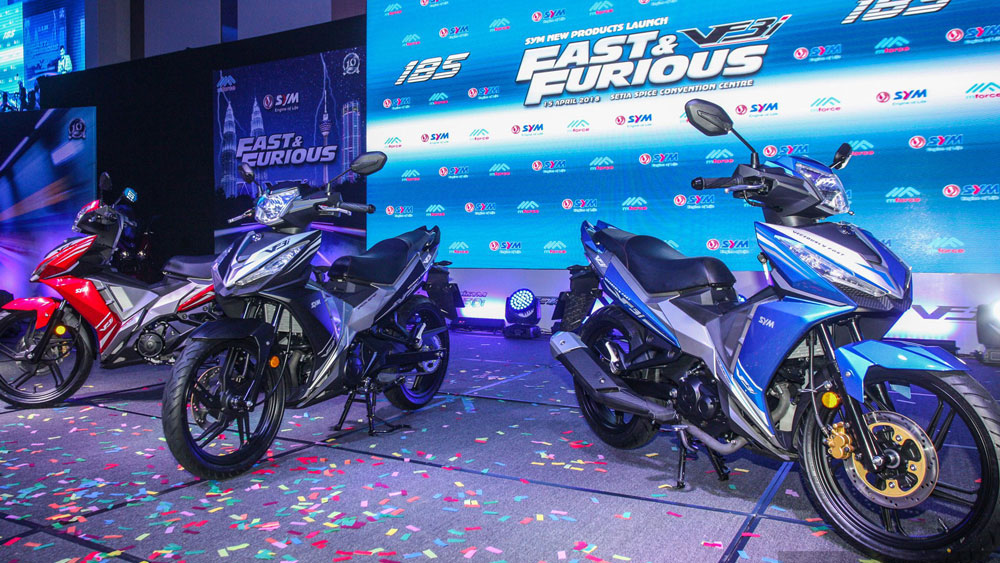 SYM VF3i 2018, xe côn tay thể thao, xe côn tay giá rẻ, Đối thủ Yamaha Exciter và Honda Winner 150