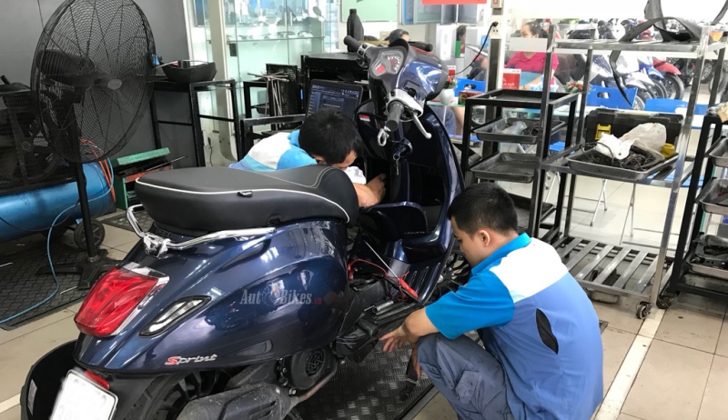 Chiếc Vespa Sprint 3V i.e bị hỏng bơm xăng sau 3 tháng sử dụng