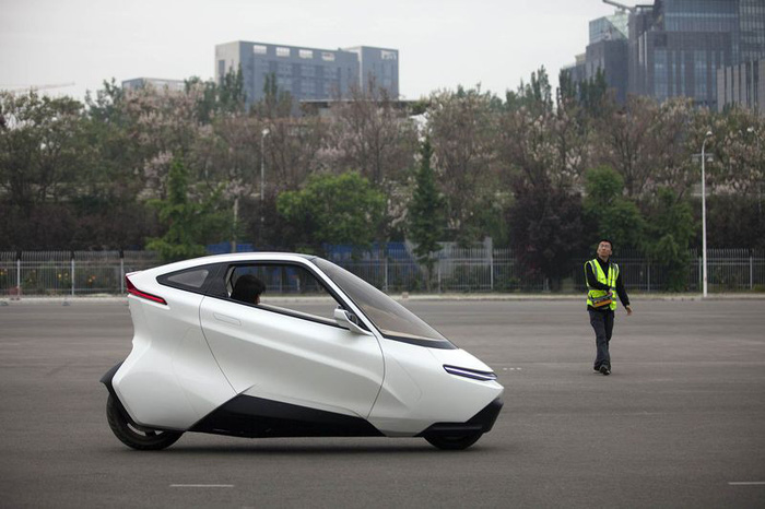 Độc đáo xe 2 bánh không người lái, xe độc đáo, xe Trung Quốc, Gyrocar 