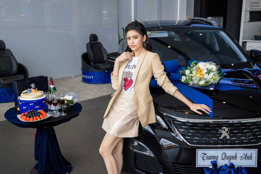 Trương Quỳnh Anh tự mua Peugeot, Trương Quỳnh Anh mua Peugeot, Peugeot 3008, xe sang, Trương Quỳnh Anh mua xe, crossover 
