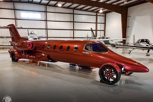 limosine lai phản lực, Limo-Jet, siêu xe, xe độc đáo, xe lai phản lực