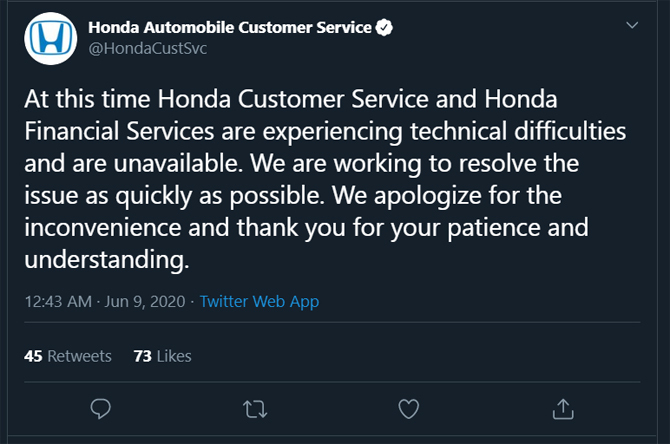 Honda bi tan cong mang