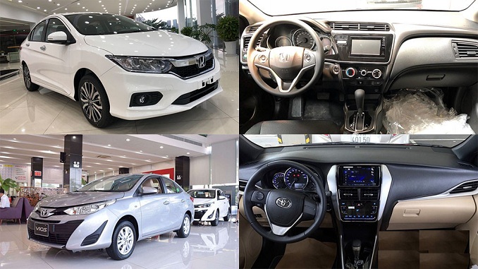 Nội thất xe Honda City 2020 và Toyota Vios 2020
