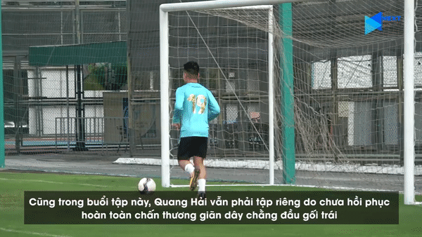 VIDEO: Quang Hải phải tập riêng với bác sĩ