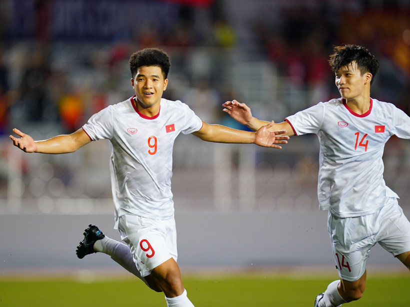 sea games 30, sea games 2019, hà đức chinh, nguyễn hoàng đức, u22 việt nam, u22 singapore, báo indonesia