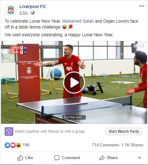 Liverpool, Mohamed Salah, Dejan Lovren, Ngoại hạng Anh, Tết Nguyên Đán, Xuân Canh Tý 2020