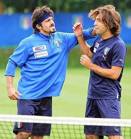 Andrea Pirlo, Cannavaro, Gattuso