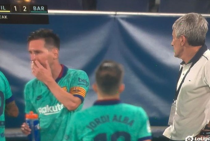 Messi, Barcelona, Villarreal, HLV Setien