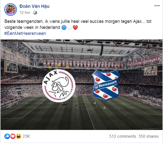 Đoàn Văn Hậu, Văn Hậu sang Hà Lan thi đấu, Văn Hậu gia nhâp SC Heerenveen