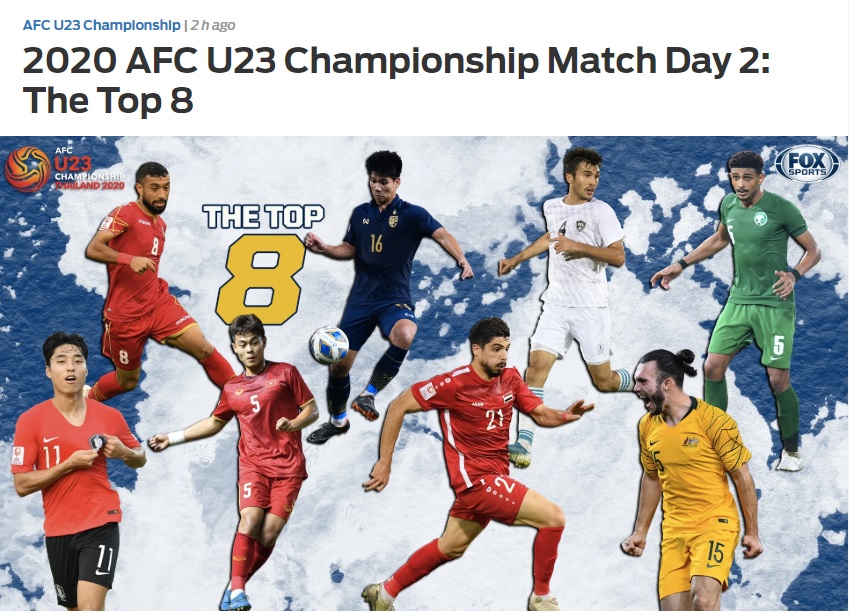 Top 8 cầu thủ thi đấu nổi bật nhất lượt trận thứ 2 Fox Sport Asia binh chon