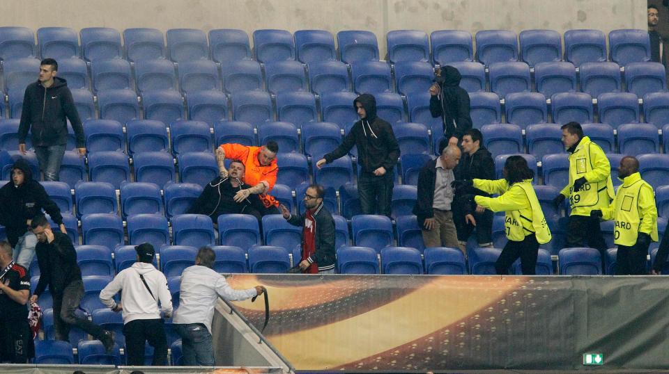 Bạo loạn, ẩu đả, Lyon – Besiktas , Europa League, MU, tin tức MU, tin tức Europa League