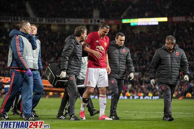 Ibrahimovic, Ibra chấn thương, Ibrahimovic chấn thương, MU, tin tức MU, kết quả MU 2-1 Anderlecht, MU 2-1 Anderlecht