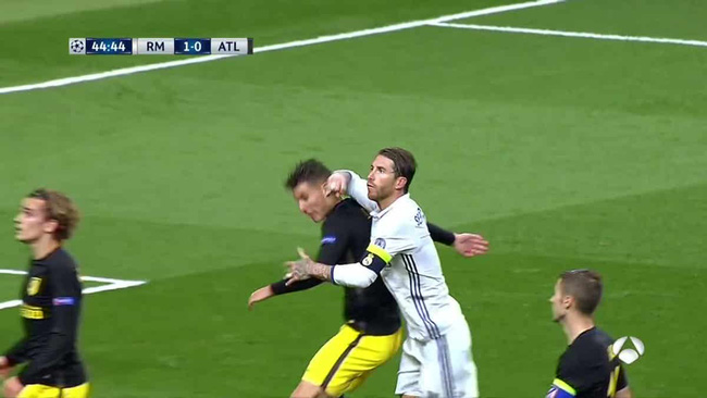 Ronaldo,Ramos, Ramos chơi xấu, Ramos cùi chỏ, Real Madrid 3-0 Atletico Madrid, Kết quả Real Madrid 3-0 Atletico Madrid, Tỷ số Real Madrid 3-0 Atletico Madrid, Kết quả bóng đá Real Madrid 3-0 Atletico Madrid