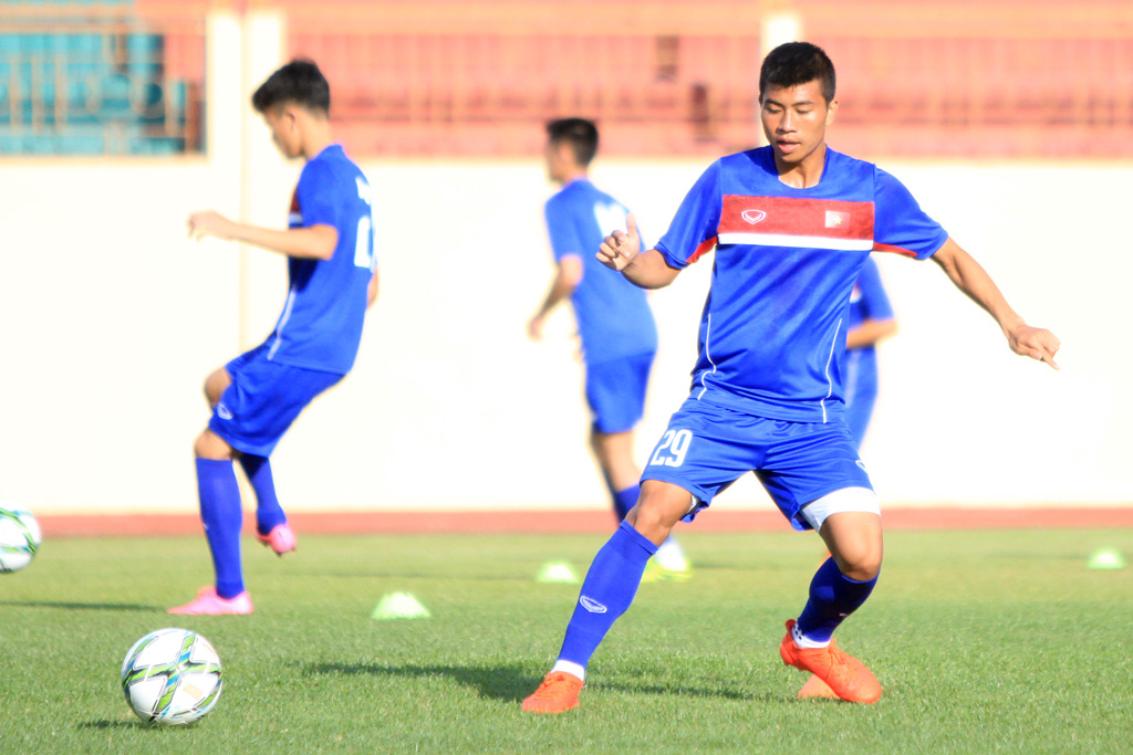 Đinh Thanh Bình tiến bộ vượt trội trong thời gian qua Đinh Thanh Bình, Thanh Bình, U20 Việt Nam, HAGL, tin tức HAGL