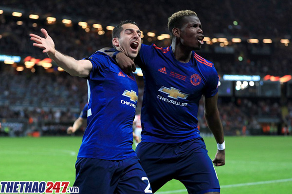 MU 2-0 Ajax, Ajax 0-2 MU, Pogba, Mkhitaryan, Manchester Arena, Europa League, MU vô địch Europa League