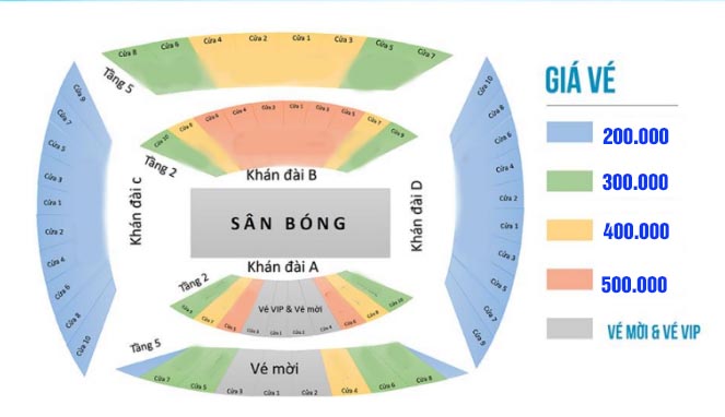 Sơ đồ vé xem trận Việt Nam vs Philippines Sơ đồ sân Mỹ Đình, Việt Nam vs Philippines, vé xem Việt Nam vs Philippines, chọn vị trí Việt Nam vs Philippines, sơ đồ vé Việt Nam vs Philippines