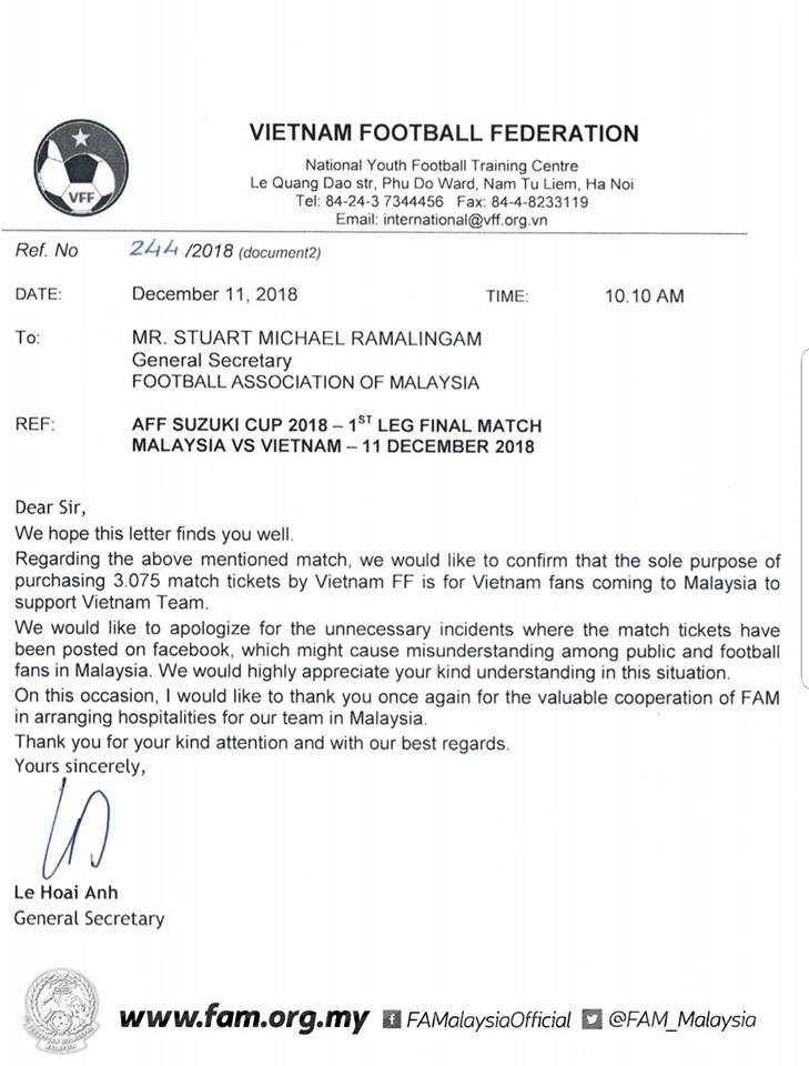 Chung kết AFF Cup 2018, Việt Nam vs Malaysia