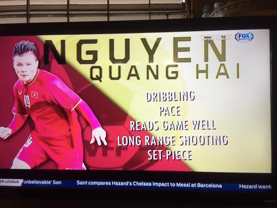 Fox Sports, Quang Hải, ĐT Việt Nam